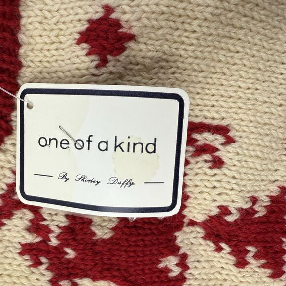 NEW One Of A Kind By Shirley Duffy Handmade Kids Reindeer Sweater 8/10 Medium - Picture 6 of 11